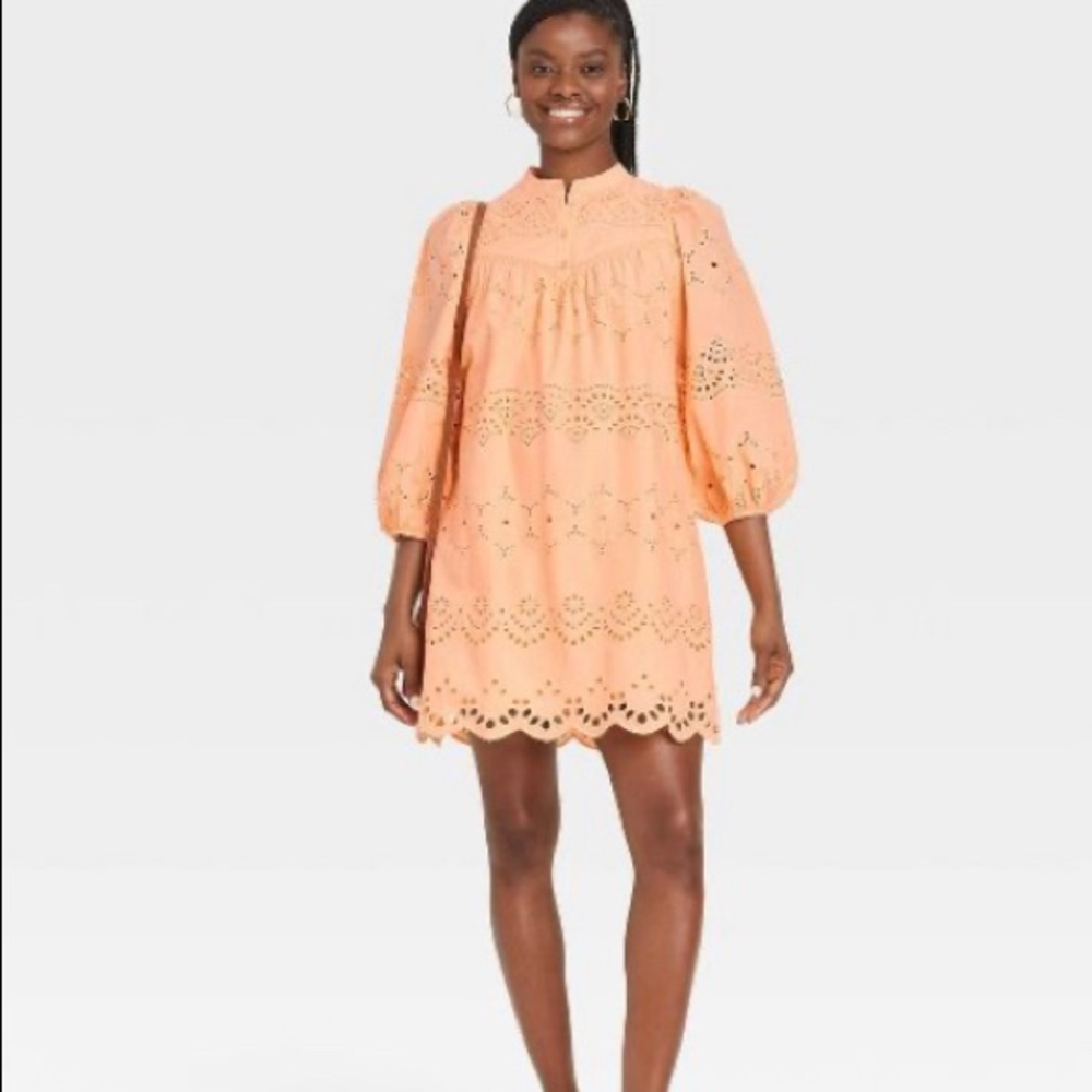 Womens summer eyelet dress